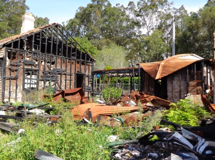 Alison Homestead, Wyong - July 2014, two and a half years after the arson attack.